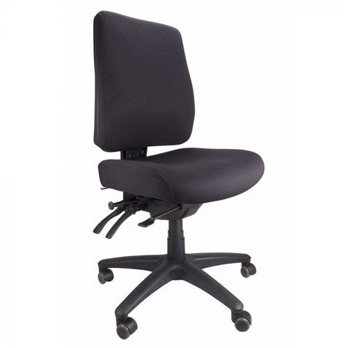 Stateline Ergoform Task Chair Fabric,4 Lever,with Seat Slide Black_2